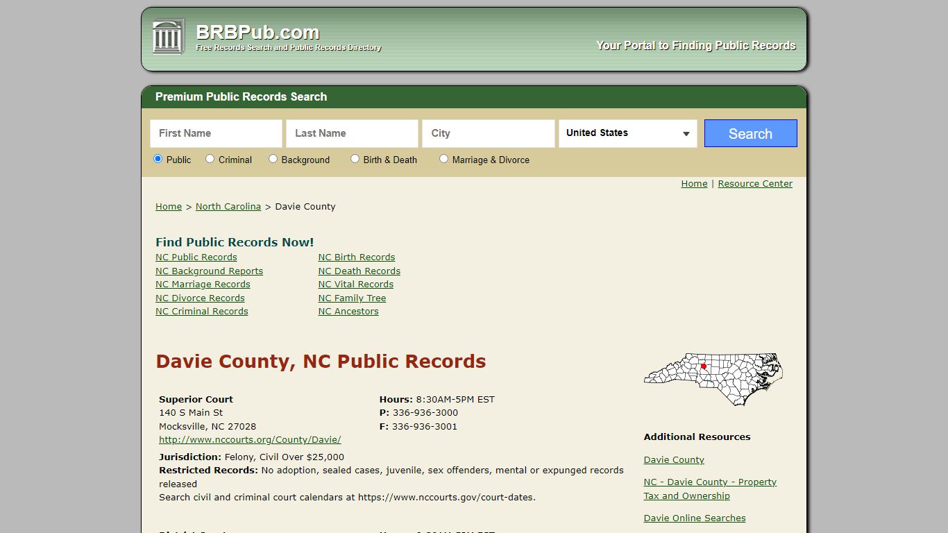 Davie County Public Records | Search North Carolina ...