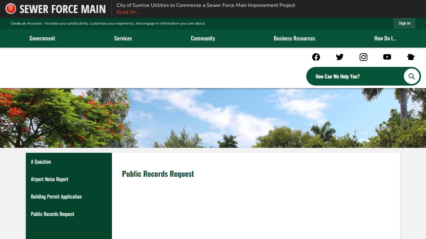 Public Records Request | Davie, FL